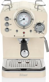 Espressor ZILAN ZLN2992, 1100 W, 15 bar, 1,25 l, Preparare dubla, Portafiltru, Spuma de lapte calda si rece, Reglare temperatura, Crem