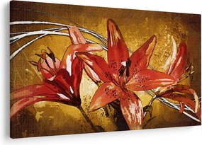 Tablou cu flori de crini (90x60 cm)
