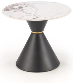 Masă de cafea Gorro S (marmură albă + negru). 1092444