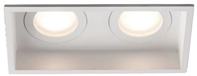 Rama Spot incastrabil tavan baie IP44 HYDE SQ 2L alb