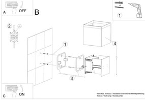 Aplică perete exterior LED LUCA LED/6W/230V IP54