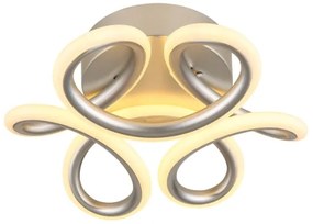 Plafonieră LED Globo 67386-24S MELISAND 24W/230V d. 26 cm crom mat