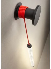 Redo 01-3302 - Lampă LED de perete dimmabilă SWING, 9W, 230V, 3000/4000K, CRI 90, neagră