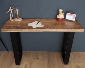 Consola industrial style Iron Craft mango natur, 115cm