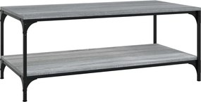 vidaXL Măsuță de cafea, gri sonoma, 80x50x40 cm, lemn prelucrat