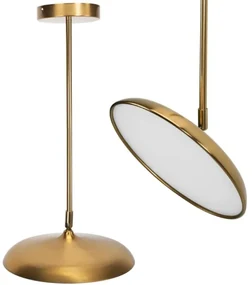 Lampă LED modernă cu înălțime reglabilă Aurie