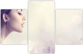 Tablou - Femeia cu lavandă (90x60 cm)