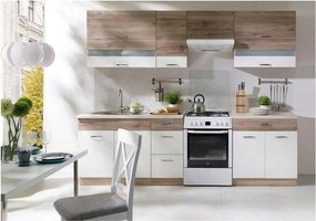 Set bucatarie ECONO B PLUS, carcasa stejar sonoma/fronturi stejar san