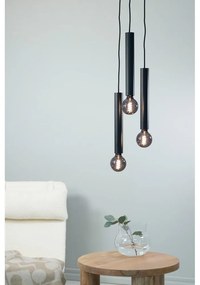 Lustră neagră cu abajur din metal 25x25 cm Sencillo - Markslöjd