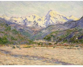 Tablou - reproducere 70x55 cm The Valley of the Nervia, Claude Monet – Fedkolor