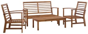 Set mobilier de gradina, 4 piese, lemn masiv de acacia Maro, 4