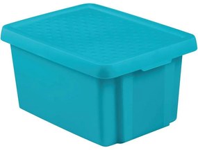 Cutie de depozitare albastră cu capac Curver Essentials, 16 l