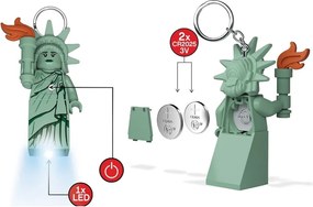 Breloc cu lanternă verde Statue of Liberty – LEGO®