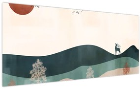 Tablou - Peisaj ilustrat (120x50 cm)