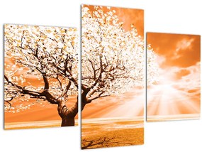 Tabloul cu pomul portocaliu (90x60 cm)