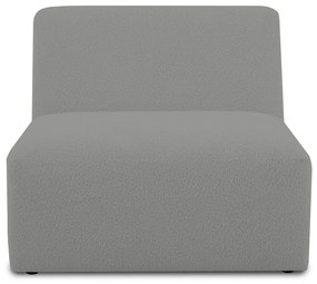 Modul pentru canapea gri cu tapițerie din stofă bouclé (de mijloc) Roxy – Scandic