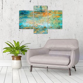 Tablou - Abstract albastru (90x60 cm)