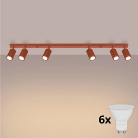BRILAGI - Spot LED CRESTO 6xGU10/10W/230V portocaliu