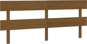 vidaXL Tăblie de pat, maro miere, 184x3x81 cm, lemn masiv de pin