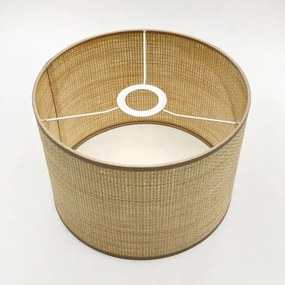 Lustră pe cablu AIDA 3xE27/15W/230V Ø 25 cm stejar/rafie