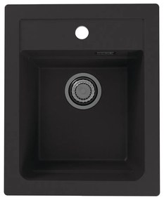 Chiuvetă de bucătărie ALVEUS 1139771 ATROX 50x40 cm negru