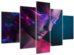 Tablou strălucitor a femeii (150x105 cm)