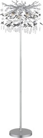 Globo 64138SS - Lampă de podea QUEENA 5xE14/40W/230V argintie