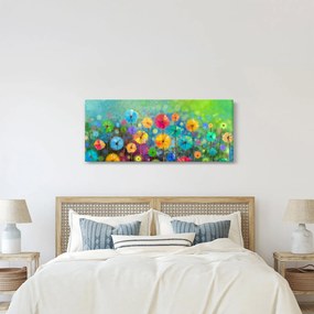 Tablou - Flori abstract (120x50 cm)