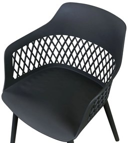 Set 2 buc scaun tip bar Anneli (negru). 1077426