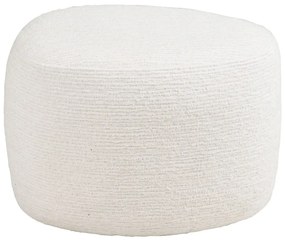 Taburet crem cu tapițerie din chenille Hilo – House Nordic