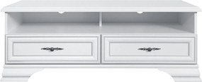Comoda TV IDENTO, alb, PAL/MDF, 124x54x47 cm