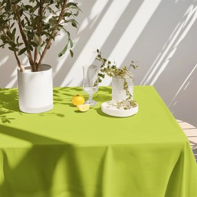 Goldea față de masă loneta - verde 140 x 220 cm