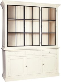 Vitrină lemn masiv Heritage, 185 × 48 × 222 cm