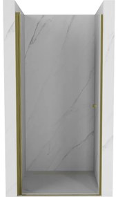 Mexen Pretoria ușă de duș batantă 80 cm, transparentă, aurie - 852-080-000-50-00