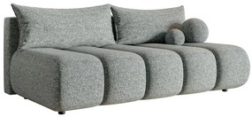 Canapea trei locuri Didier mini  (gri + negru). 1100566