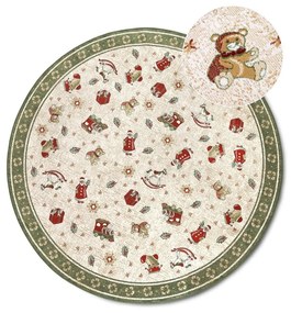 Covor verde rotund din amestec de bumbac ø 160 cm cu model de Crăciun Toy's Delight Green Christmas – Villeroy&amp;Boch