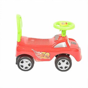 Masinuta cu Functie de Trotineta Fara Pedale Pentru Copii NOVOKIDS™ DREAM CAR, Maxim 25 Kg, Cu Sunete, Spatar de Protectie si Volan, ROSU