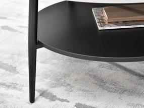 Măsuță de cafea Randolf Xl (beton + negru). 1111527