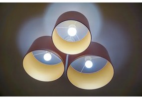 Duolla - Plafonieră ROLLER TRIO 3xE27/60W/230V roz