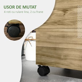 Outsunny Jardiniera inaltata verticala cu 4 roti si suport pentru plantele cataratoare, din  lemn de brad, 76x30x155cm, alb | Aosom Romania