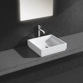 Lavoar Grohe Cube Ceramic 50x47, montare pe blat Pure Guard, alpine white - 3948100H