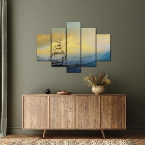 Tablou - Pictură barcă pe mare (150x105 cm)