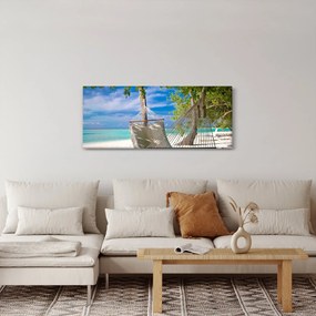 Tablou - Hamac pe plajă (120x50 cm)