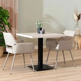 Picioare metalice pentru masa 80x80 cm,negru