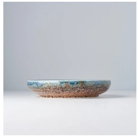 Farfurie din ceramică cu margine înaltă MIJ Earth &amp; Sky, ø 22 cm, bej - albastru