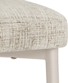 MAZZONI EXPORT IRIS Bej (țesătură Juto 4)/cadru bej-gri (cașmir) - SCAUN MODERN TAPIȚAT PENTRU SALON/SUFRAGERIE BOHO