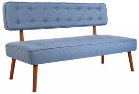 Canapea 2 Locuri, Lemn Solid, Westwood Loveseat, Albastru Indigo