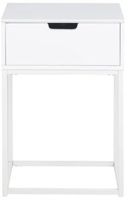 Noptieră CARLY alb