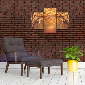 Tablou - Peisaj de toamnă cu drum (90x60 cm)