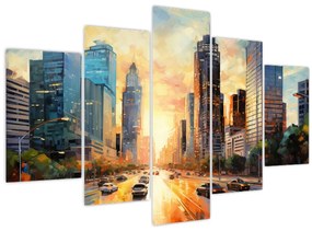 Tablou - Pictura orașului (150x105 cm)